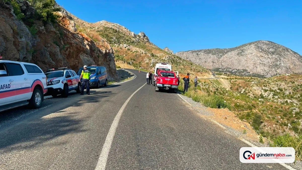 Antalya Alanya'da motosiklet uçuruma yuvarlandı: 1 ölü, 1 yaralı
