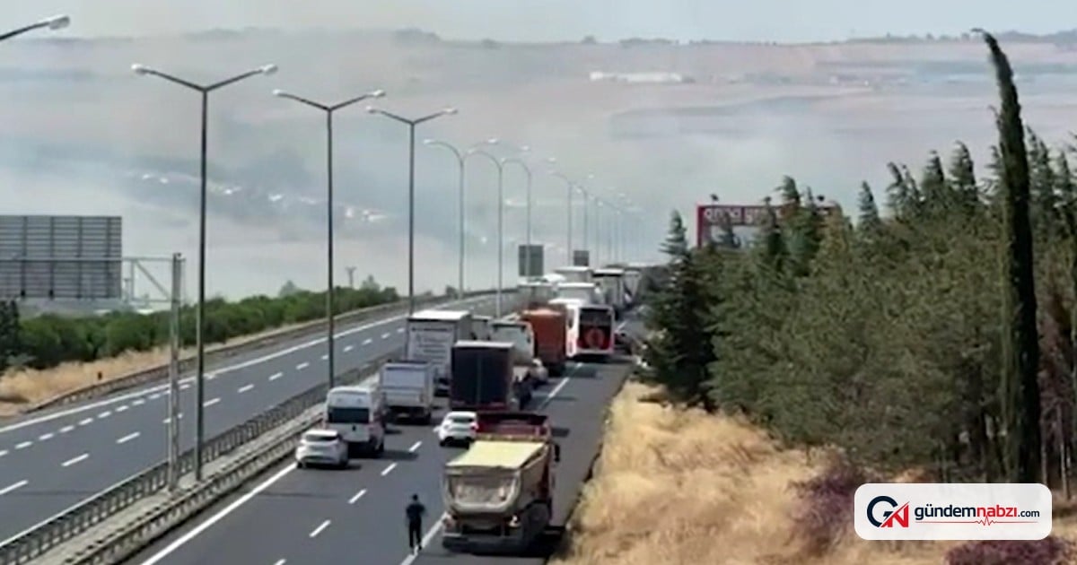 İstanbul Silivri'de yangın: TEM Otoyolu kapatıldı, evler tahliye edildi