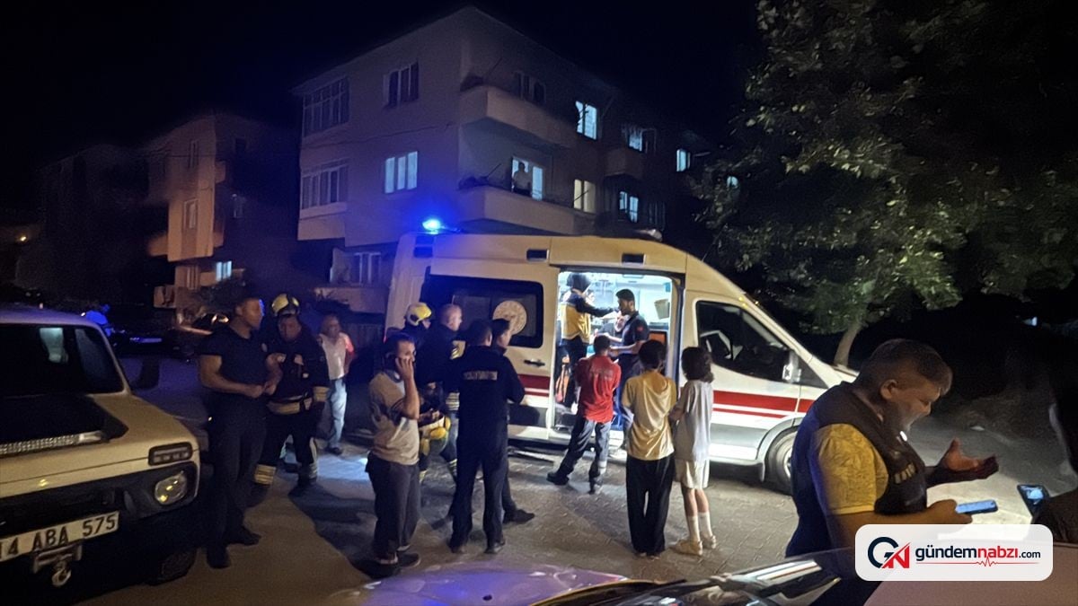 Bolu'da ocakta unutulan tencere yangını hastanelik etti