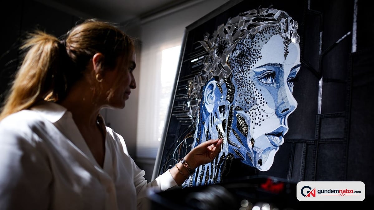 Atık alüminyum kutulardan üç boyutlu sanat eserleri yapılıyor