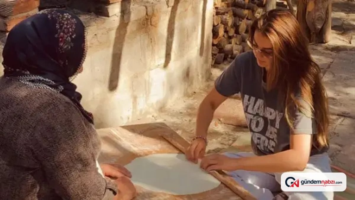 Burcu Özberk, Nevşehir Kapadokya'da yufka açtı