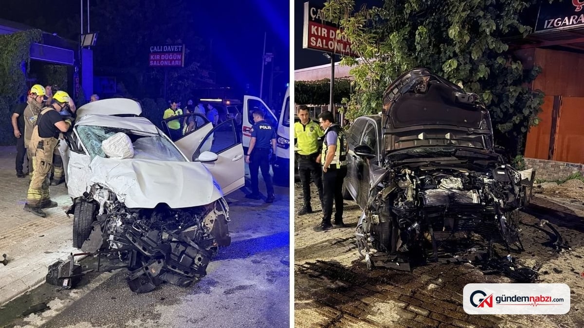 Bursa'da iki otomobil çarpıştı: 2 ölü, 2 yaralı