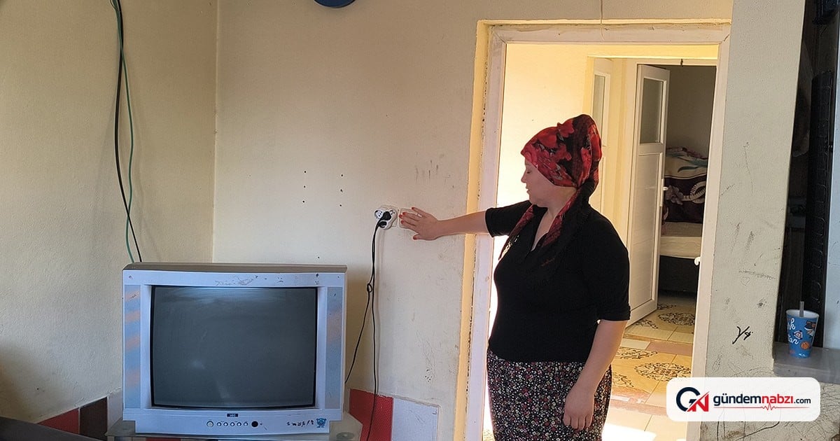 Osmaniye'de Aile elektrik kesintisiyle zor durumda