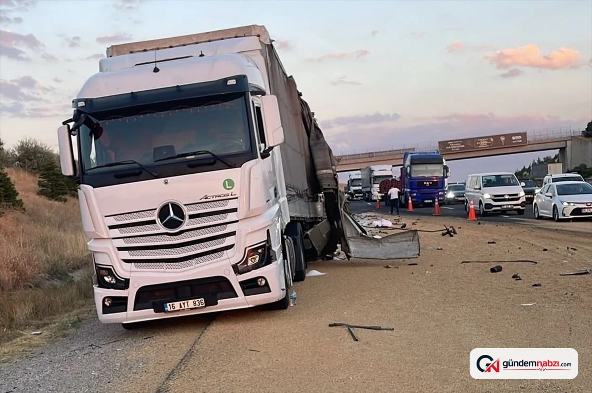 Ankara'da iki tır çarpıştı, bir kişi yaralandı