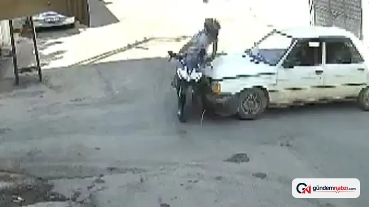 Adıyaman'da motosiklet kazasında sürücü havaya fırladı