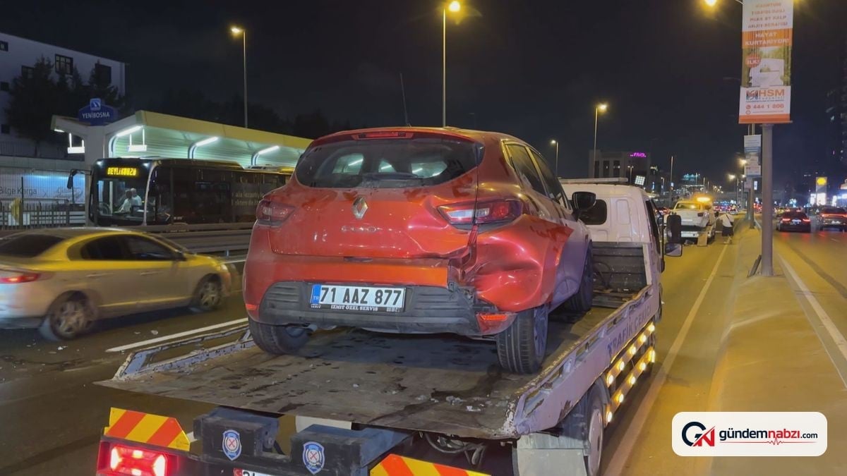 Bahçelievler'de zincirleme trafik kazası: 3 kişi yaralandı