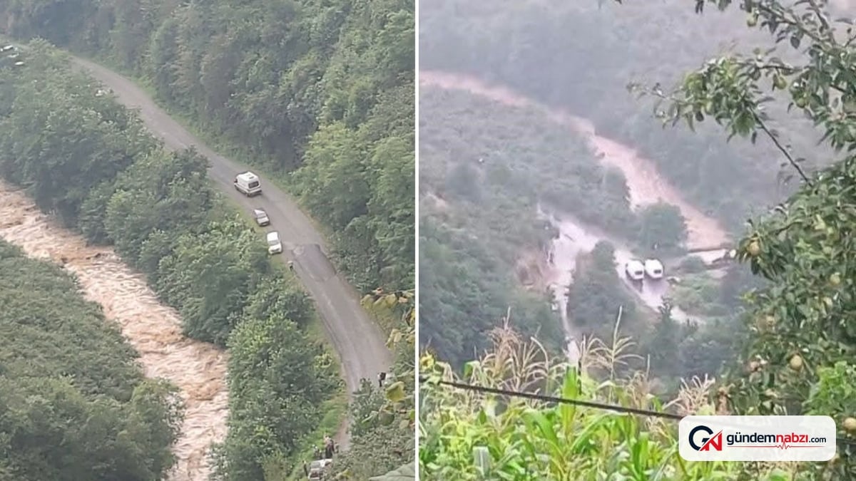 Giresun'da sel sularına kapılan anne ve iki kızı kayboldu