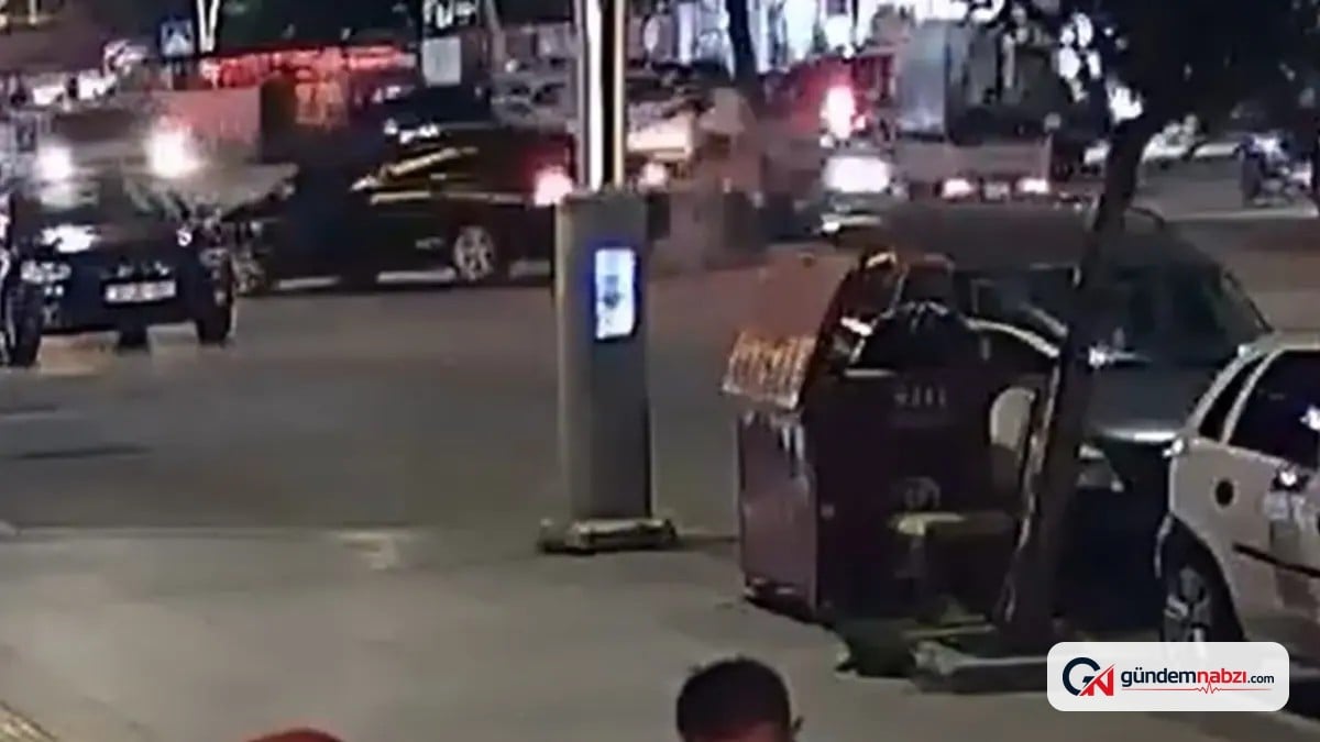 Tokat'ta dönüş yapan otomobile çarpan motosiklet sürücüsü yola savruldu
