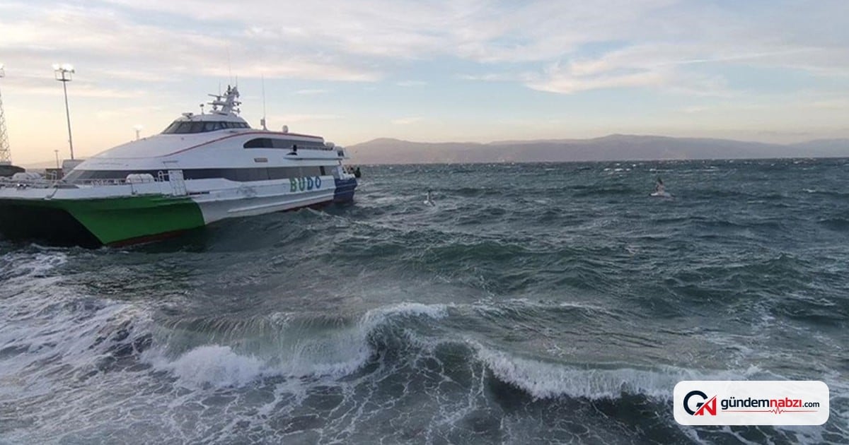Bursa ve İstanbul arasında deniz otobüsü seferleri iptal edildi