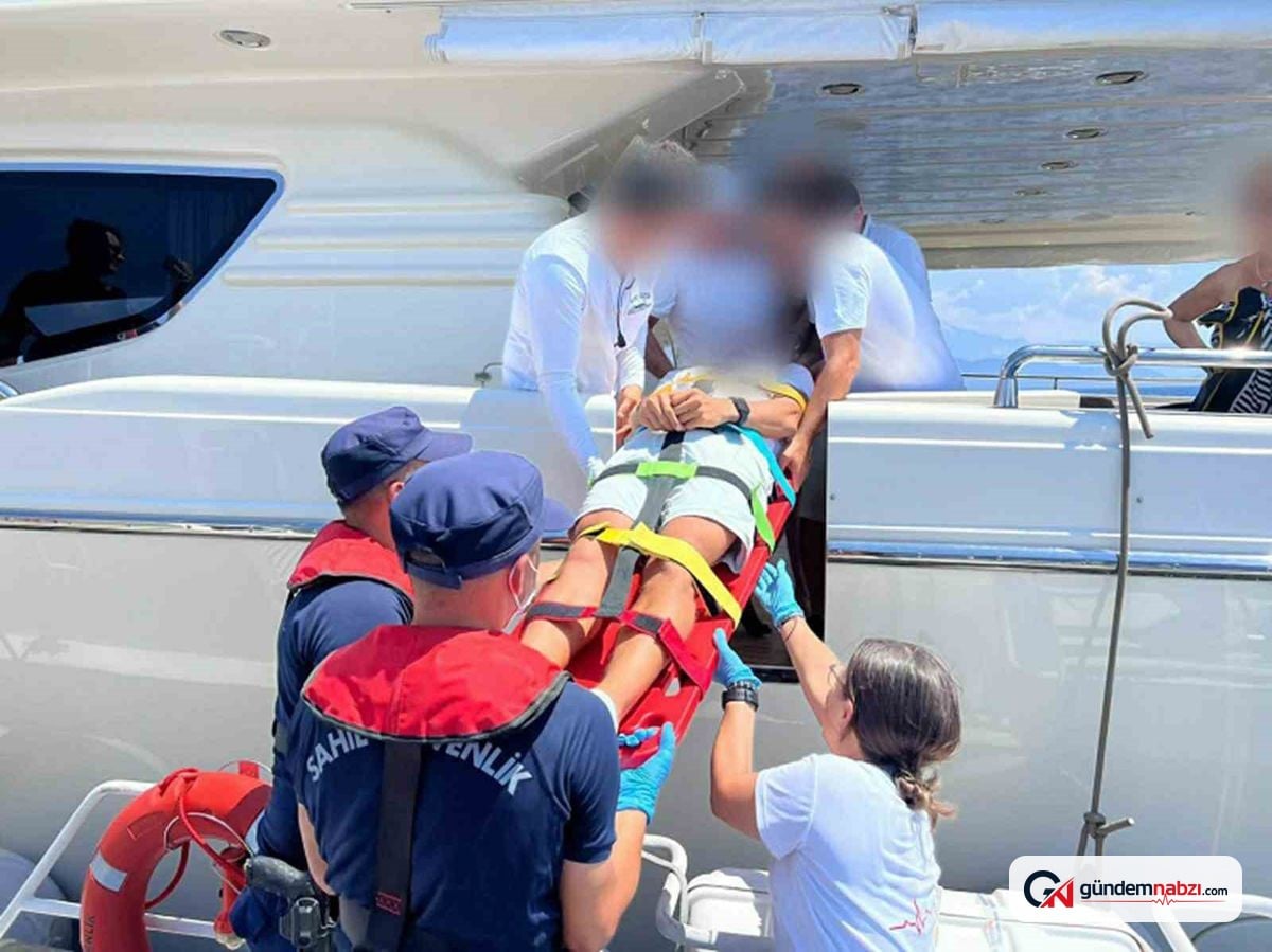 Muğla Fethiye’de yaralanan vatandaşa tıbbi tahliye gerçekleştirildi