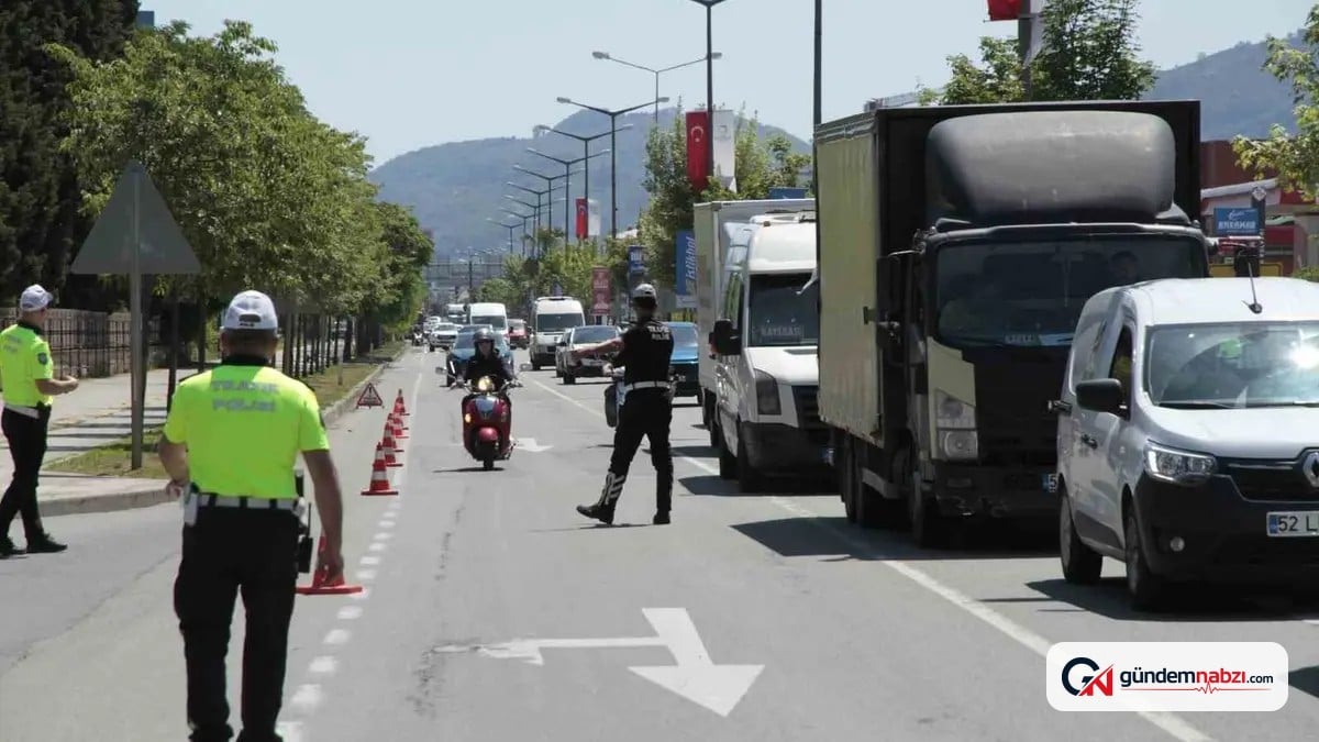 Ordu'da trafik denetimlerinde 16 bin 328 araç kontrol edildi