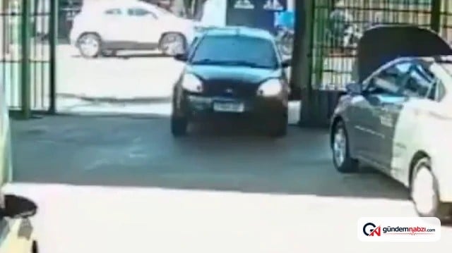 Brezilya'da Kazada sıfır araçlara dokunmadan kusursuz park