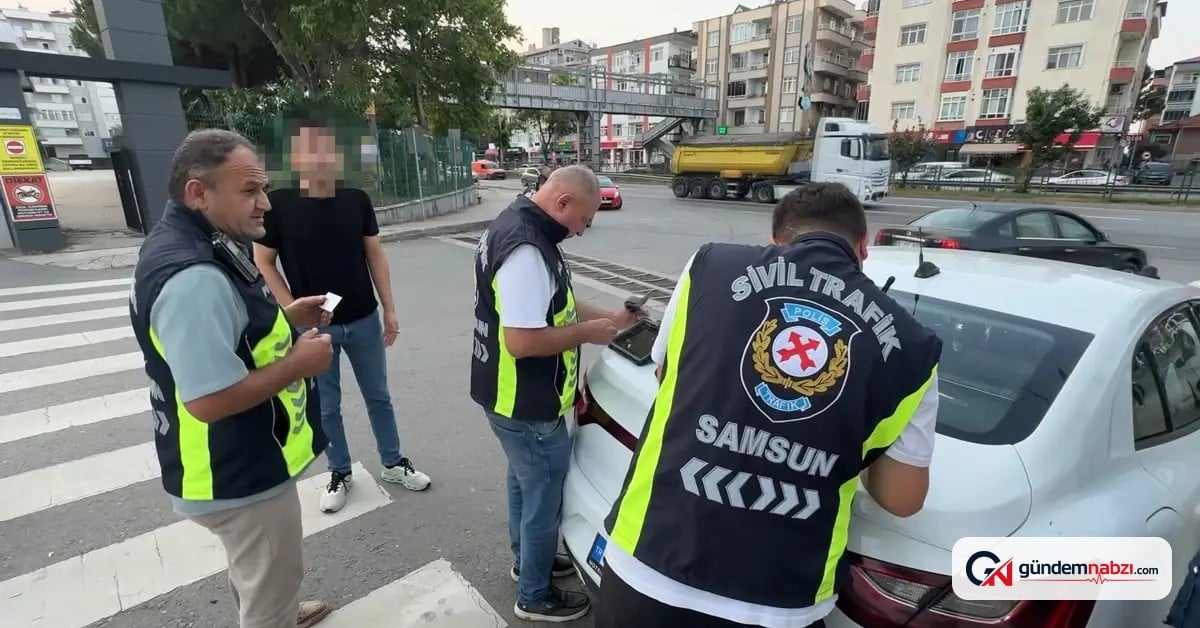 Samsun'da korsan taksi denetimi: 3 sürücüye 300 bin TL Ceza