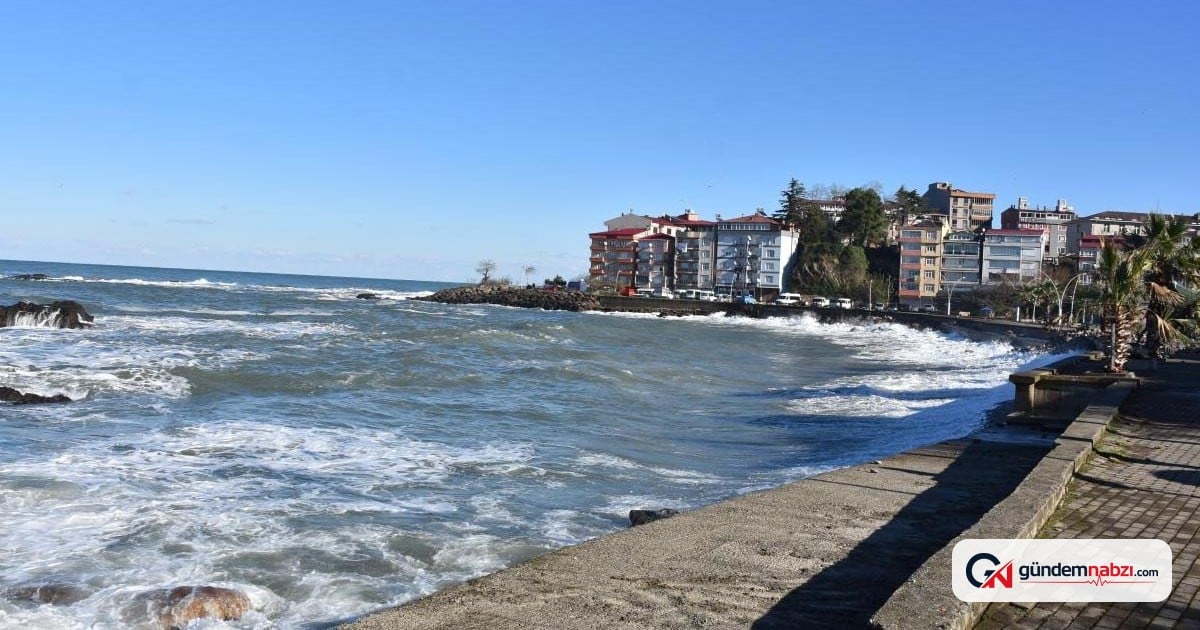 Trabzon ve Giresun'da denize girme yasağı 3 gün sürecek