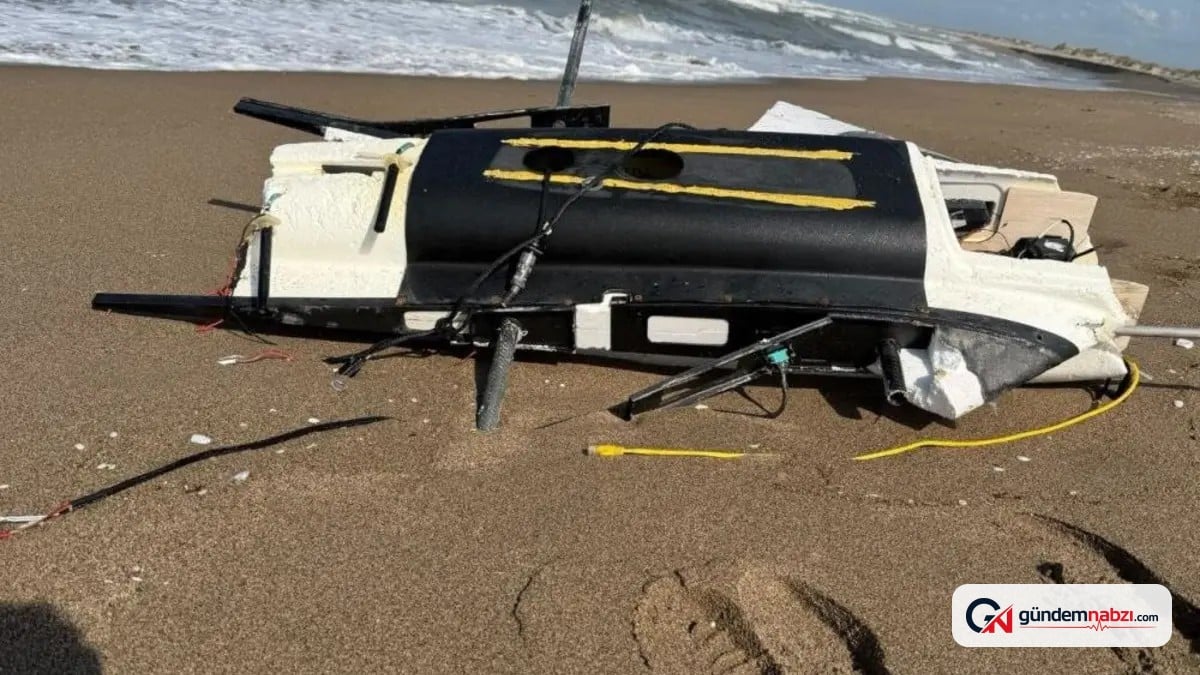 Sakarya sahiline vuran dron parçası korkuttu