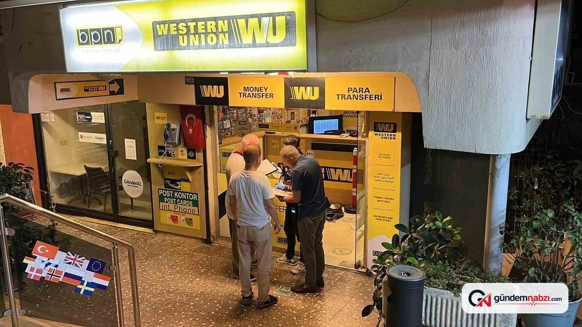 Antalya Alanya'da döviz bürosuna silahlı soygun girişimi
