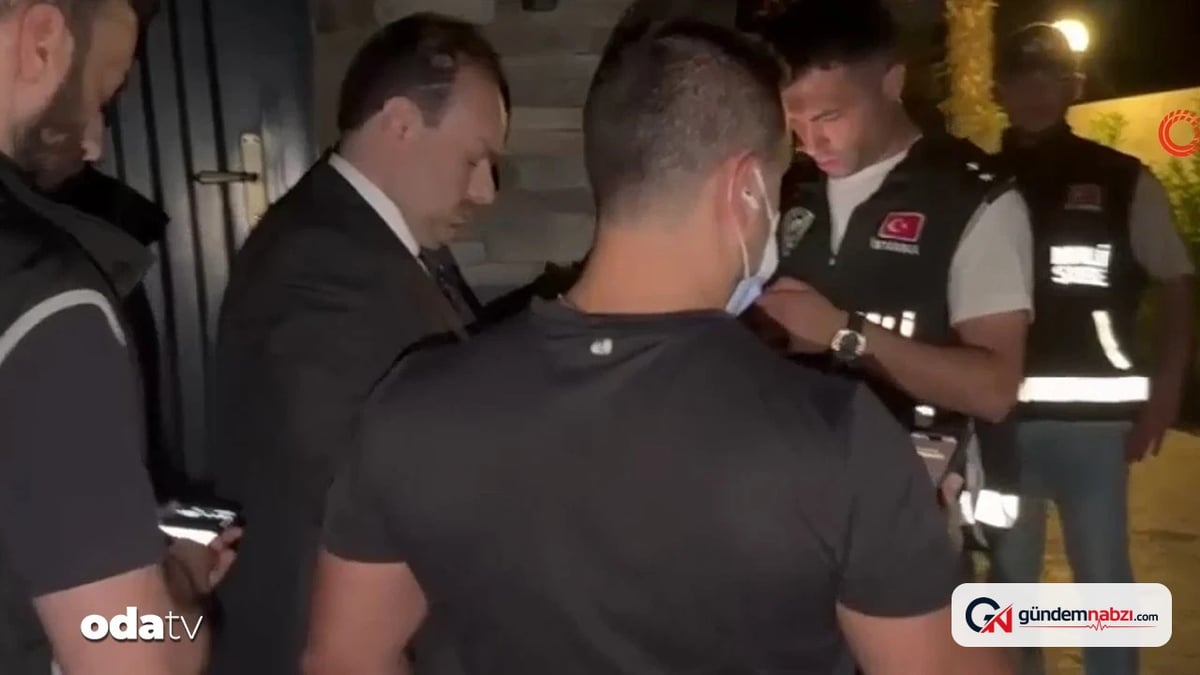 Alihan Kuriş'in gözaltına alınma anları görüntülendi