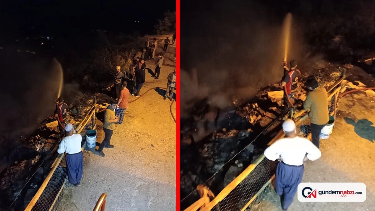 Kastamonu'da iki katlı ev yandı