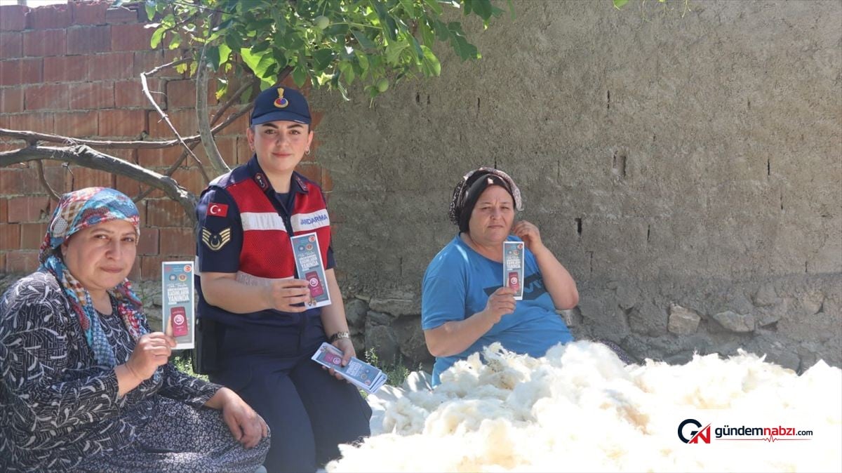 Yozgat'ta jandarmadan kadınlara KADES bilgilendirmesi