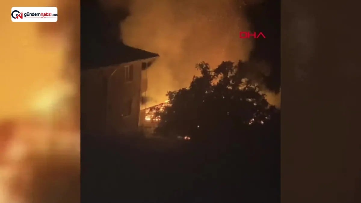 Bartın'da tek katlı ahşap ev yandı, kullanılamaz hale geldi