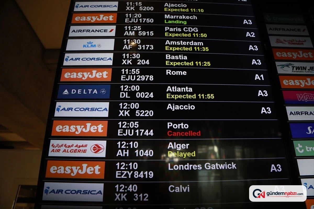 EasyJet'in Fransa kabin çalışanları greve çıktı, 100 sefer iptal edildi