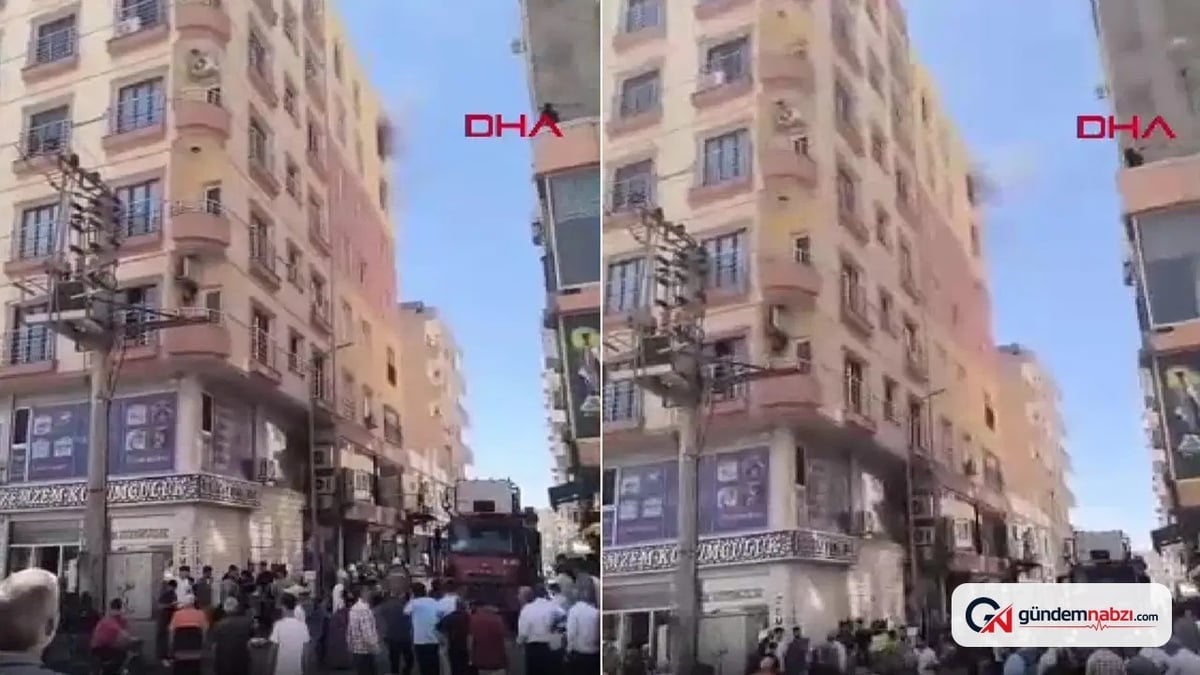 Mardin'de apartman dairesinde yangın çıktı
