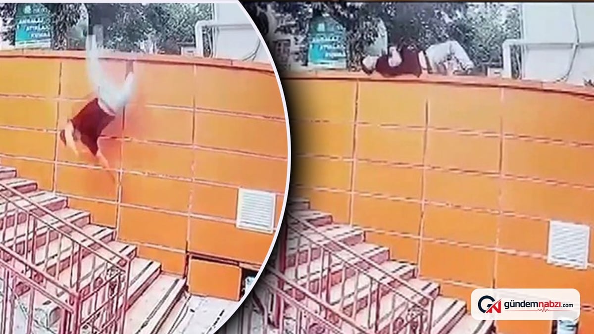 Isparta'da duvara yaslanan adam, dengesini kaybedip beton zemine düştü