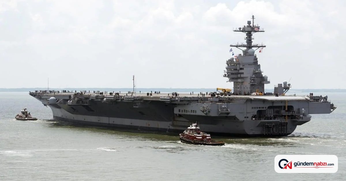 ABD'nin yeni uçak gemisi USS John F. Kennedy denizde