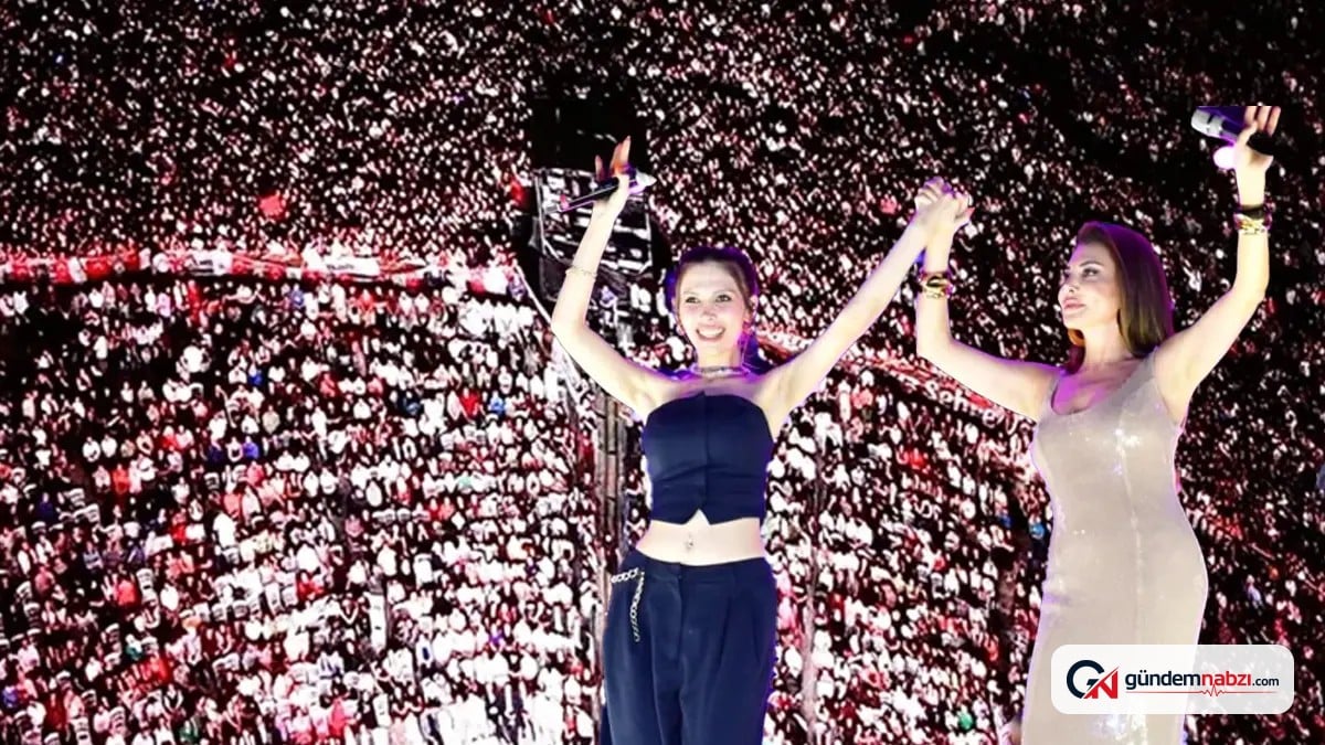 Kayseri'de Ebru Yaşar konserine 195 bin kişi katıldı