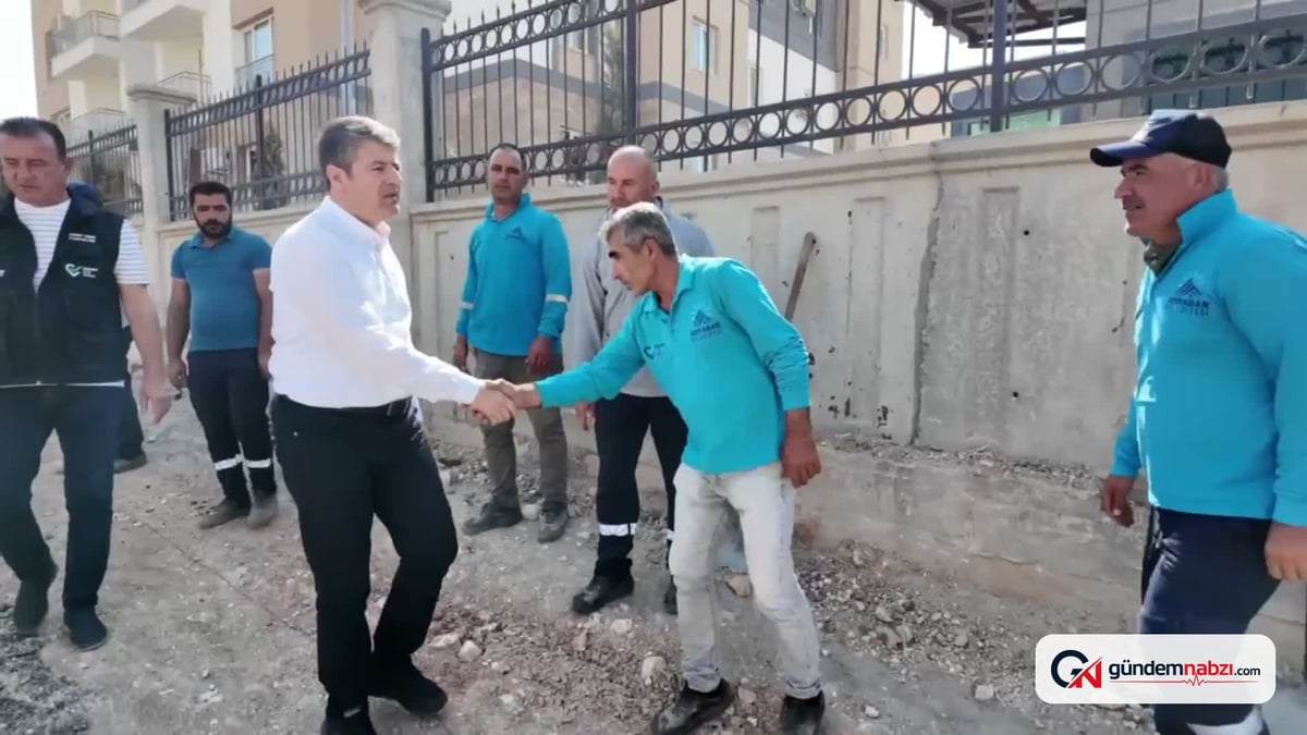 Adıyaman Belediye Başkanı Tutdere, asfalt çalışmalarını inceledi