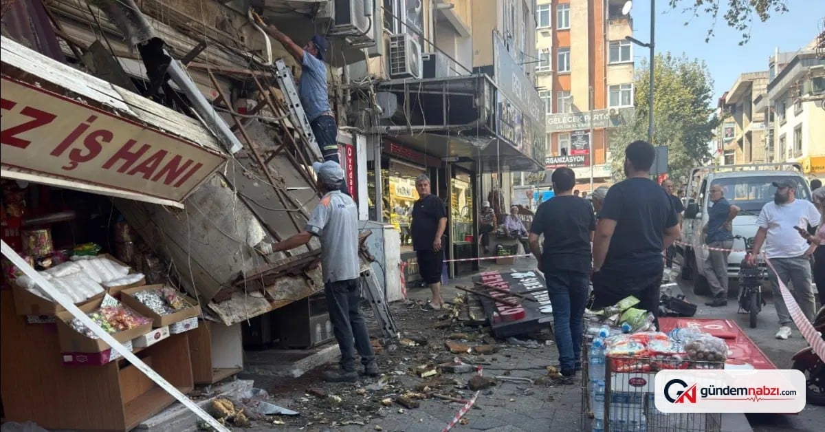 Kocaeli Gölcük'te klima montajı sırasında sundurma çöktü: 2 yaralı