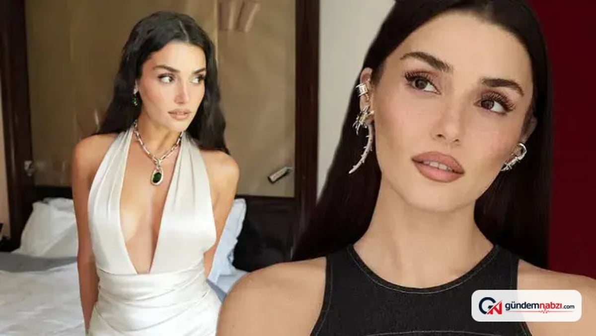 Hande Erçel, lila elbisesiyle sosyal medyada ilgi odağı oldu