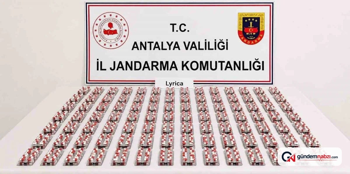 Antalya'da uyuşturucu operasyonu: 1024 hap ele geçirildi