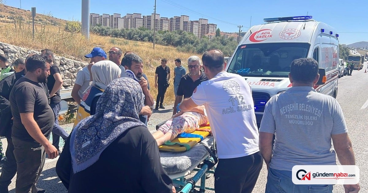 Nevşehir'de traktör ve çekici çarpıştı: 6 yaralı