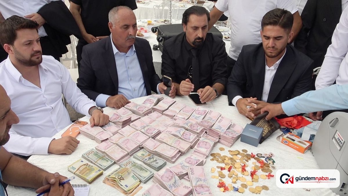 Van'daki görkemli düğünde damada 20 milyon lira takıldı