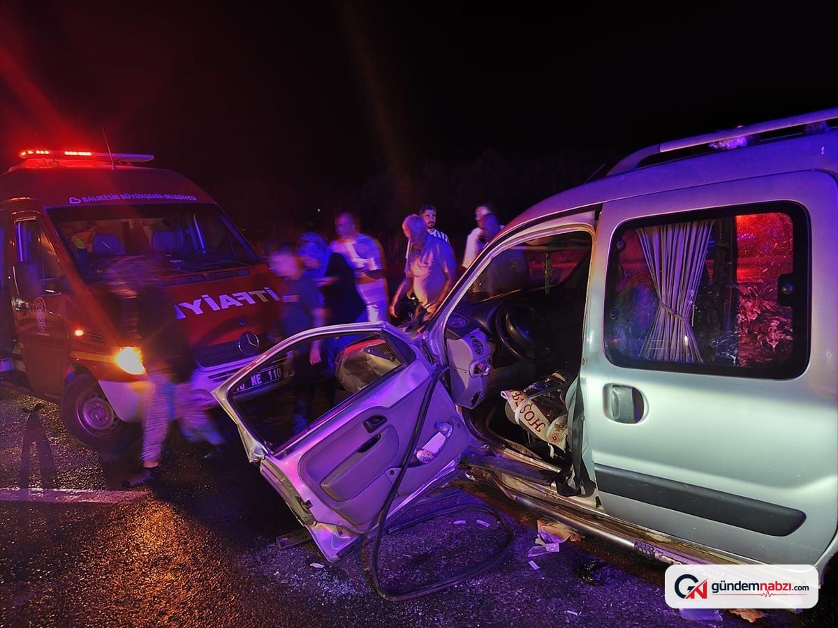 Havran'da trafik kazası: 4 kişi yaralandı