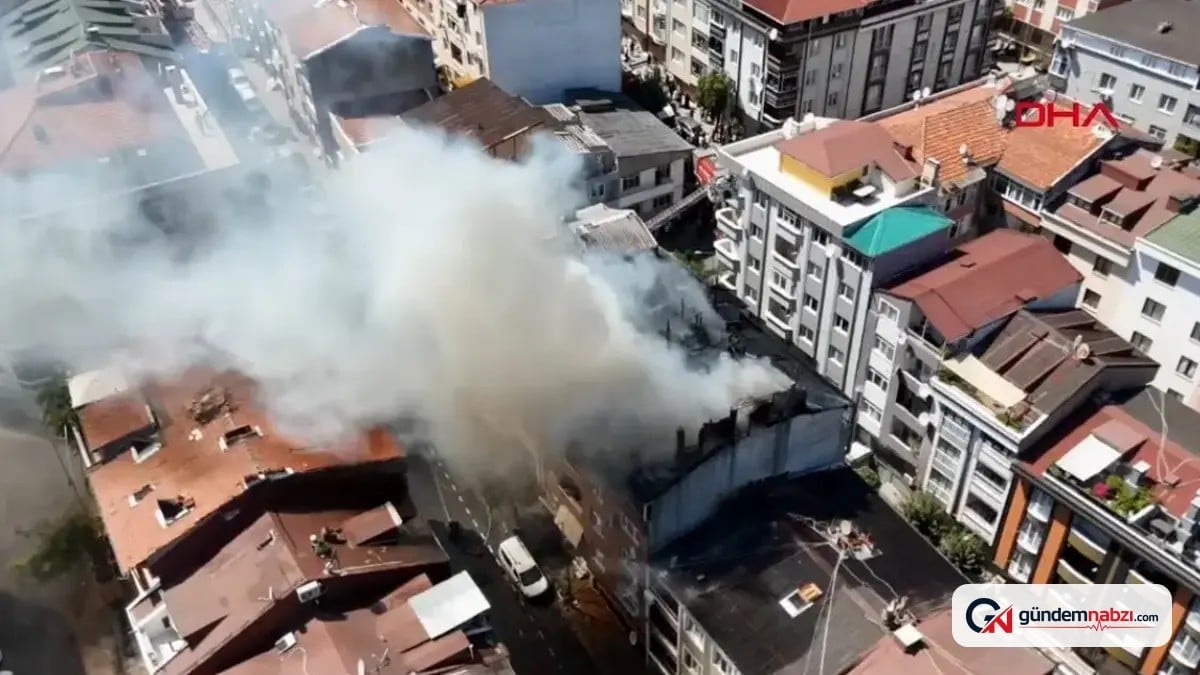 Gaziosmanpaşa'da dört katlı binada yangın çıktı