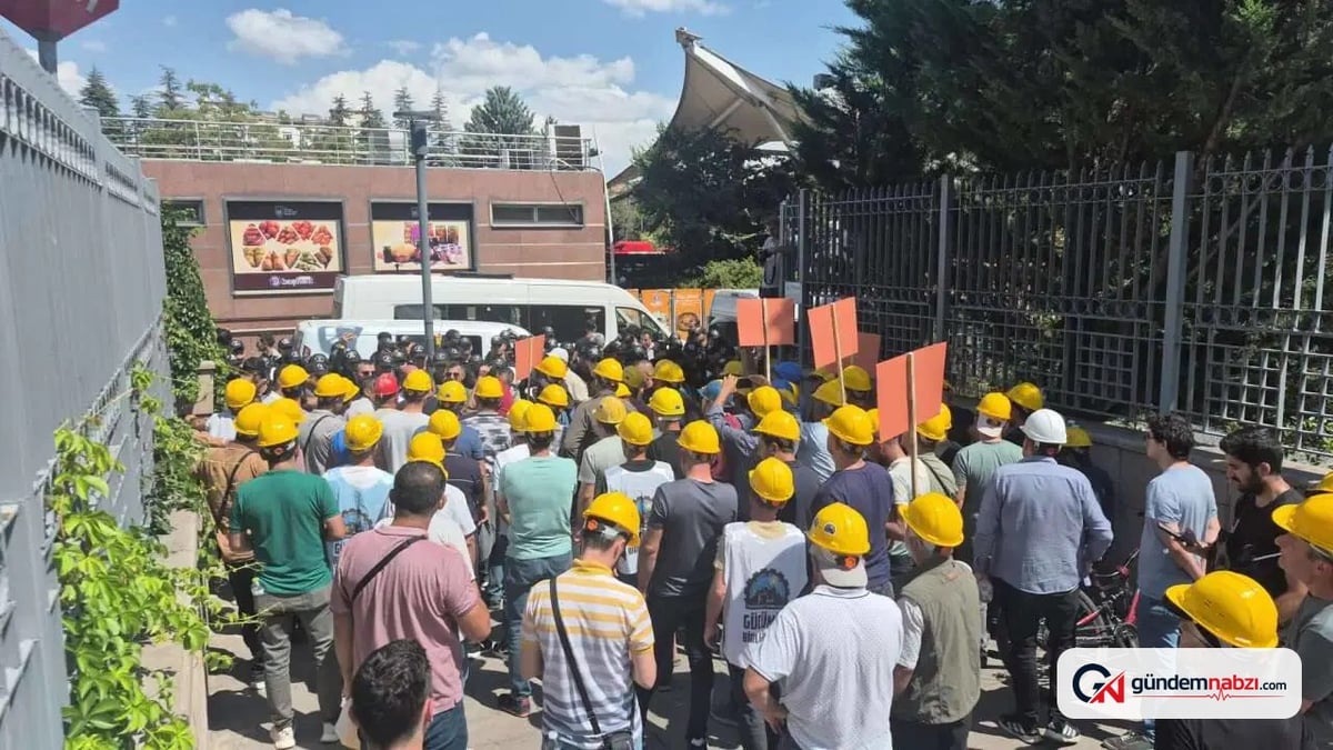Polis, Eti Gümüş ve Doruk Madencilik işçilerine müdahale etti