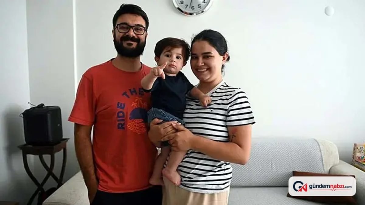 Almanya'dan dönen SMA'lı Teoman bebek sağlıkla evine döndü