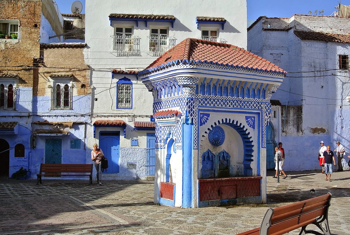 Dünyanın en mavi şehri Chefchaouen'de evler maviye büründü