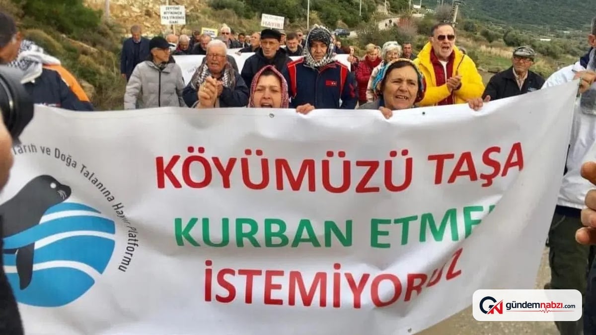Foça'da taş ocaklarının ruhsatlarının yenilenmemesi talep edildi