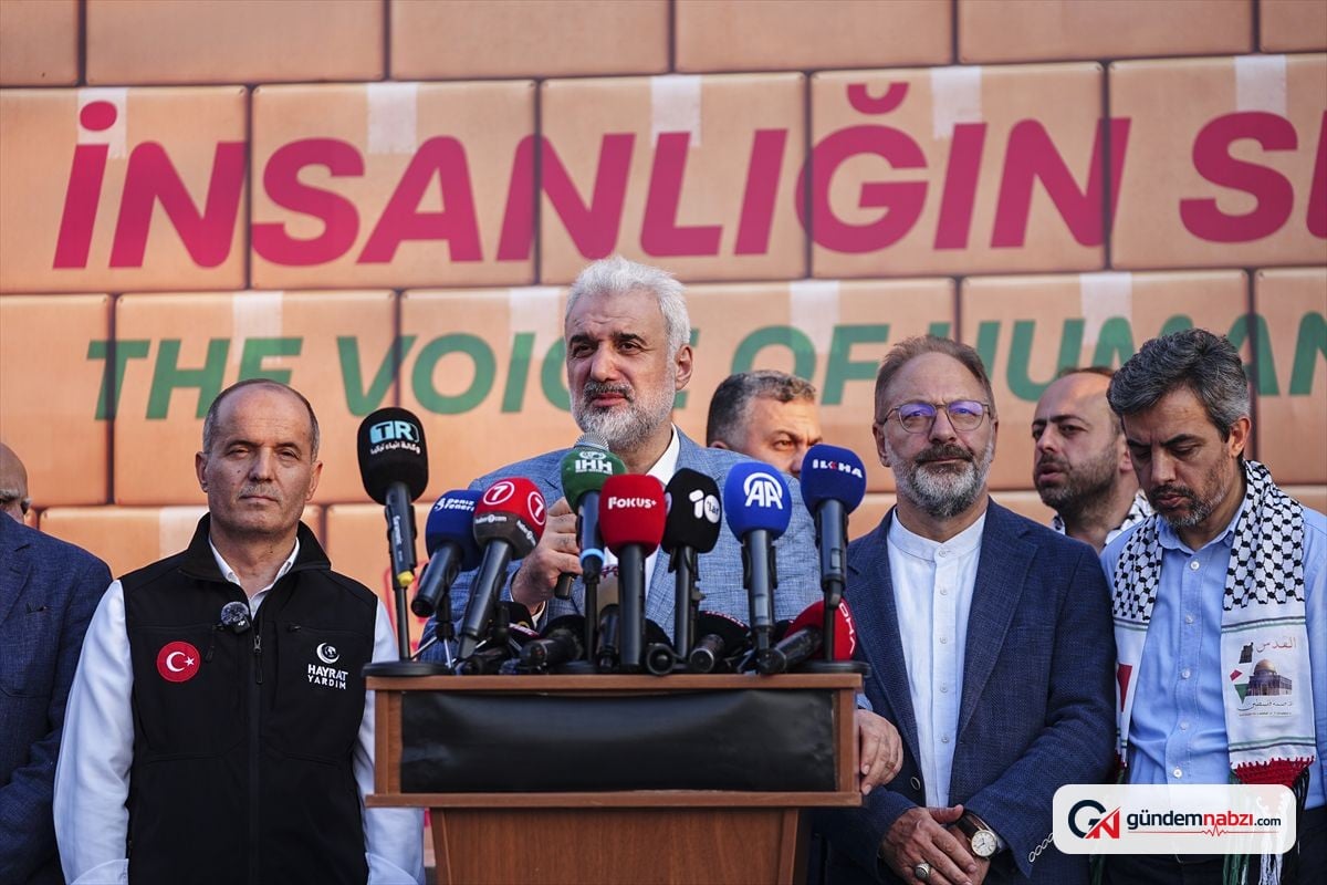 Gazze'ye yardım çağrısı Üsküdar'da yapıldı