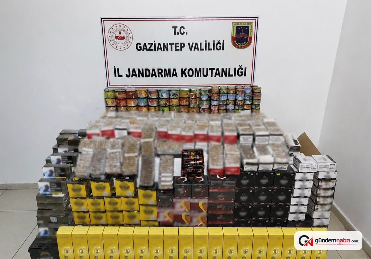 Gaziantep'te Kaçakçılık operasyonu: 1,45 milyon TL Değerinde Malzeme ele geçirildi
