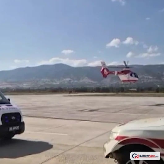Tokat'tan Konya'ya ambulans helikopterle kanser hastası sevk edildi
