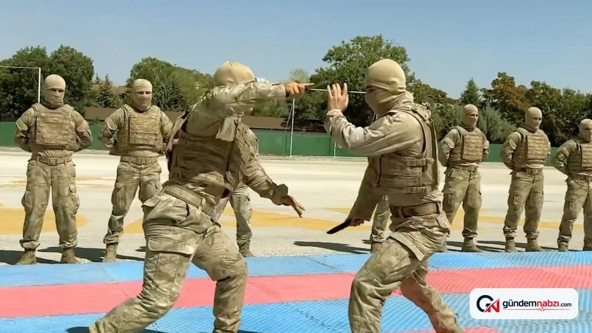 Jandarma birliklerinin yakın dövüş eğitimi görüntüleri paylaşıldı