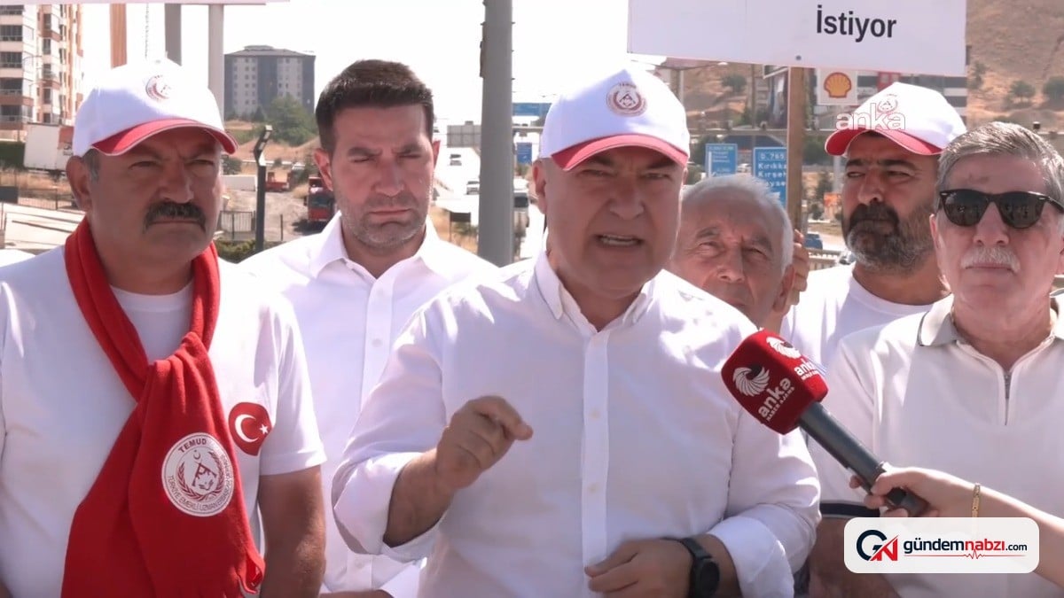 Murat Bakan, TEMUD'un "Kahramanlara hak yürüyüşü"ne destek verdi