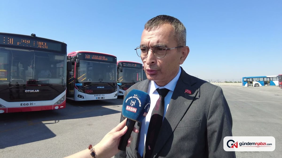 Ankara'da EGO filosuna 15 yeni otobüs katıldı