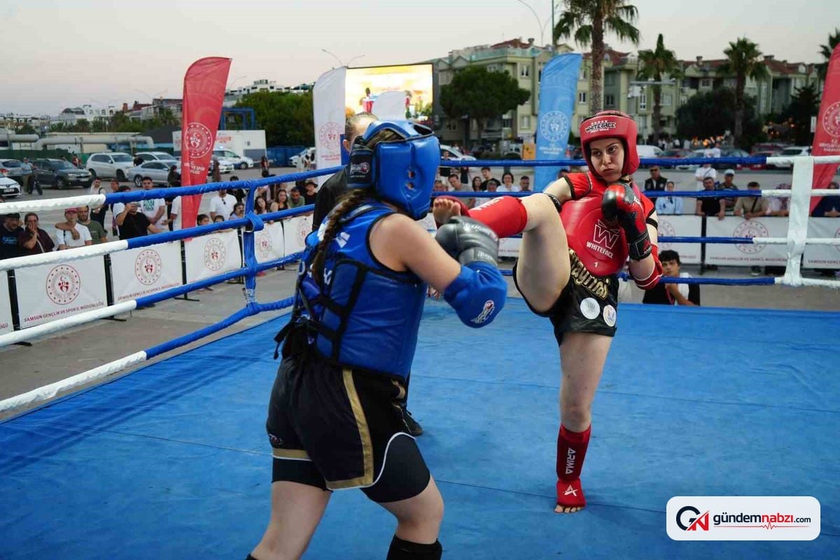 Samsun'da İller Arası Muay Thai açık hava turnuvası başladı