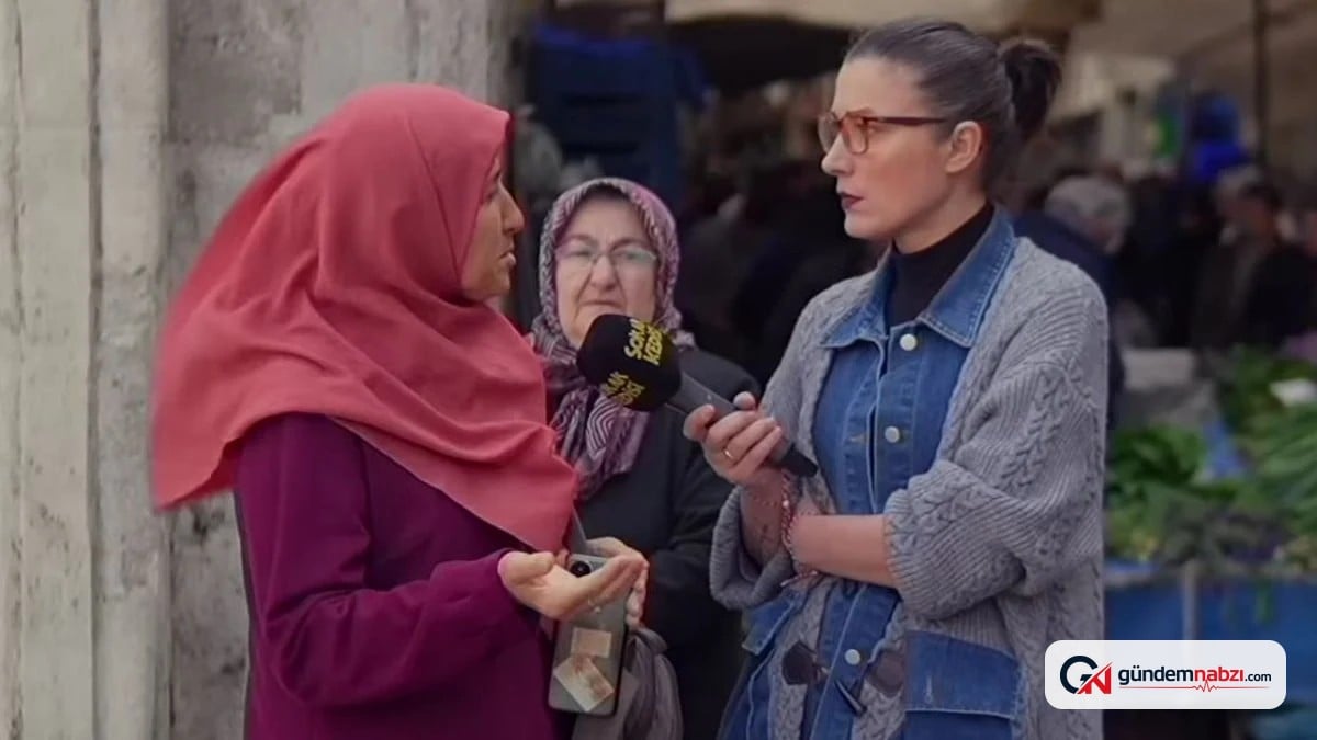 Mikrofon uzattığı başörtülü kadının tepkileri gündem oldu