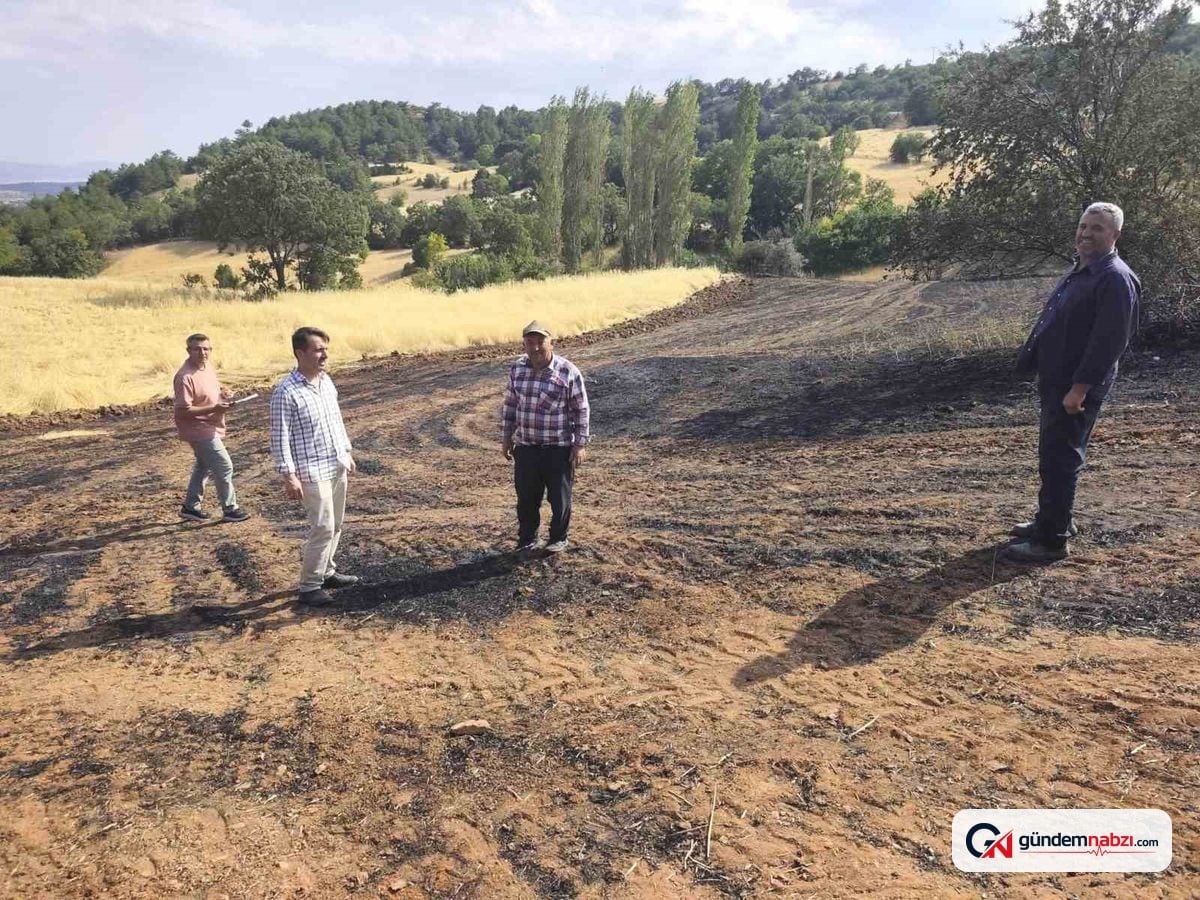 Kütahya'da yangın çıkan köyde hasar tespit çalışmaları tamamlandı